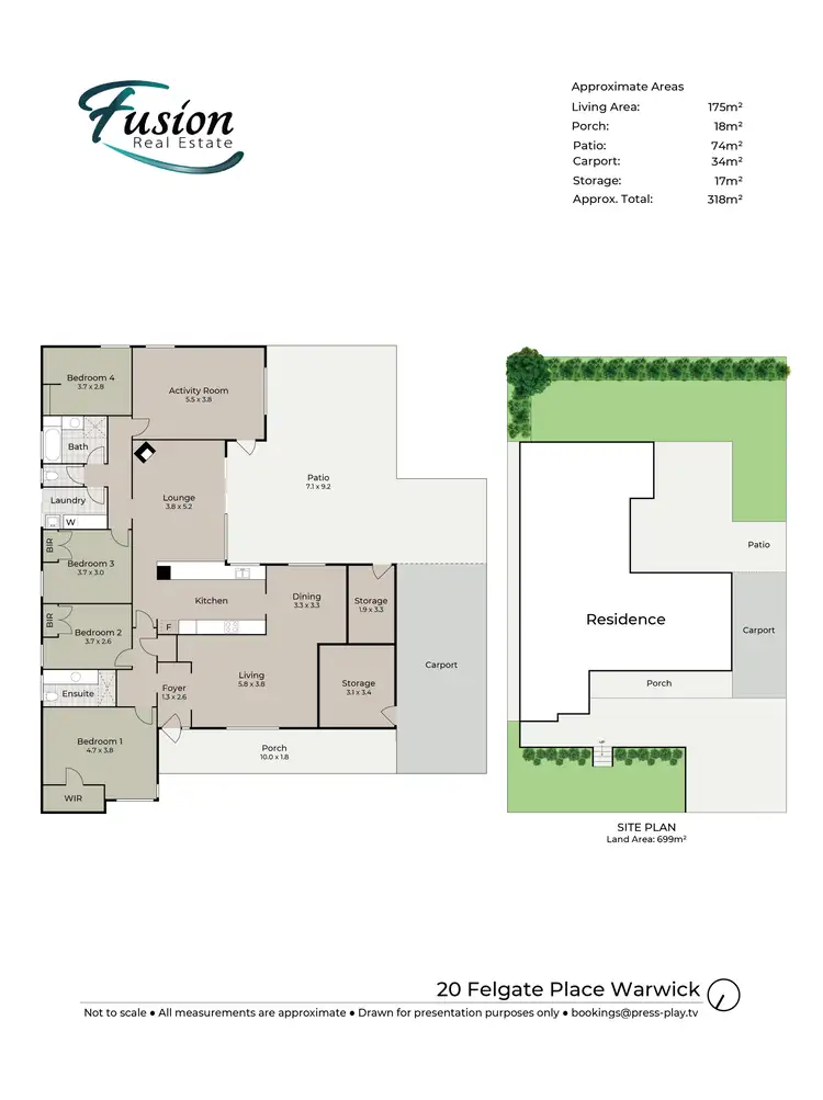 Floorplan of Homely rural property listing, 20 Felgate Place, Warwick WA 6024
