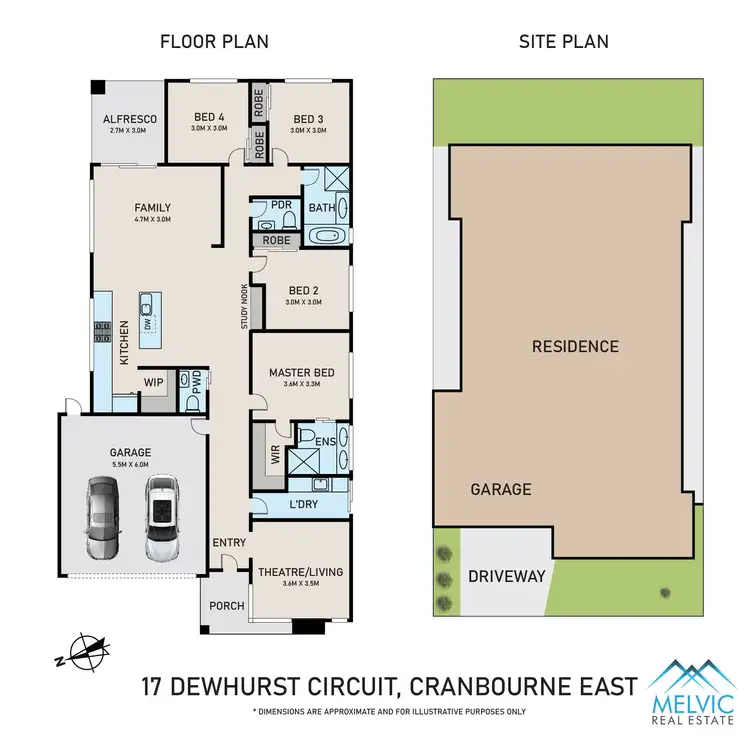 Floorplan of Homely house listing, 17 Dewhurst Circuit, Cranbourne East VIC 3977