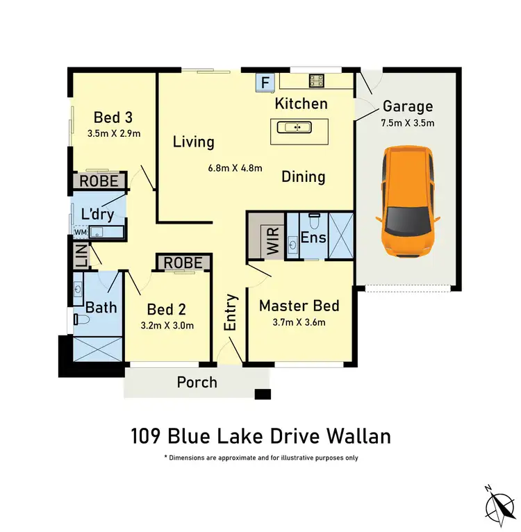 Floorplan of Homely house listing, 109 Blue Lake Drive, Wallan VIC 3756