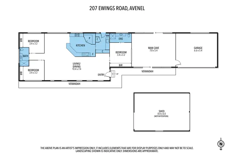 Floorplan of Homely house listing, 207 Ewings Road, Avenel VIC 3664