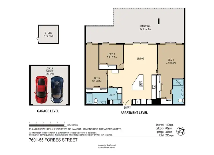 Floorplan of Homely apartment listing, 7601/55 Forbes Street, West End QLD 4101