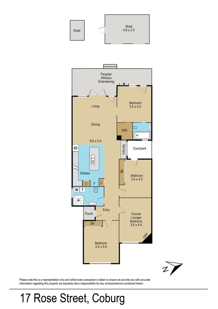 Floorplan of Homely house listing, 17 Rose Street, Coburg VIC 3058
