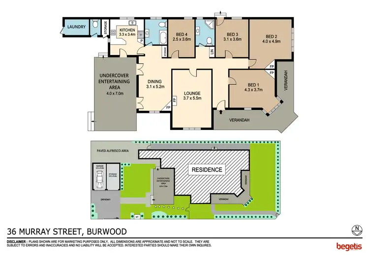 Floorplan of Homely house listing, 36 Murray Street, Burwood NSW 2134