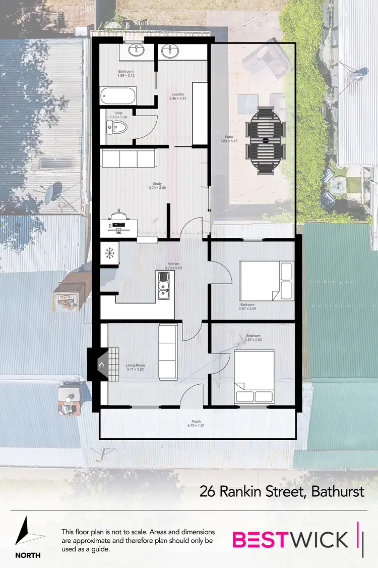 Floorplan of Homely semi-detached listing, 26 Rankin Street, Bathurst NSW 2795