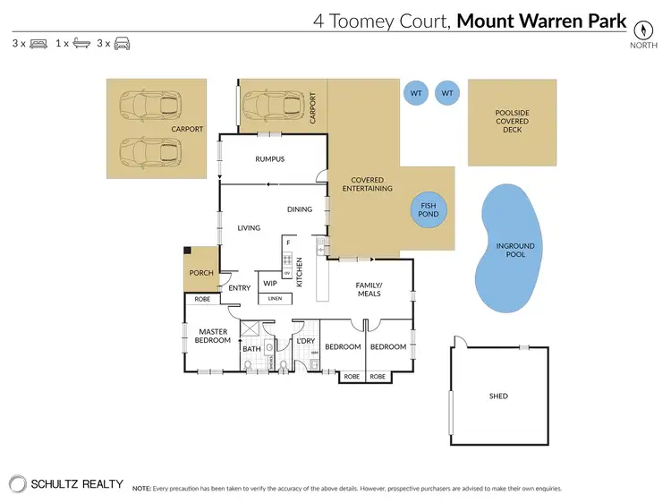 Floorplan of Homely house listing, 4 Toomey Court, Mount Warren Park QLD 4207
