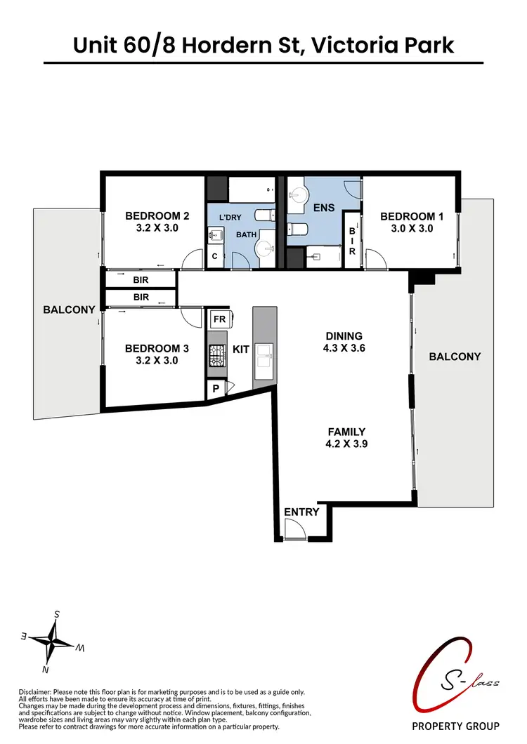 Floorplan of Homely apartment listing, 60/8 Hordern Street, Victoria Park WA 6100