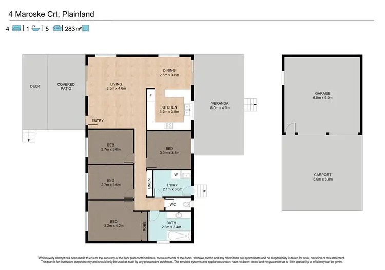 Floorplan of Homely house listing, 4 Maroske Road, Plainland QLD 4341