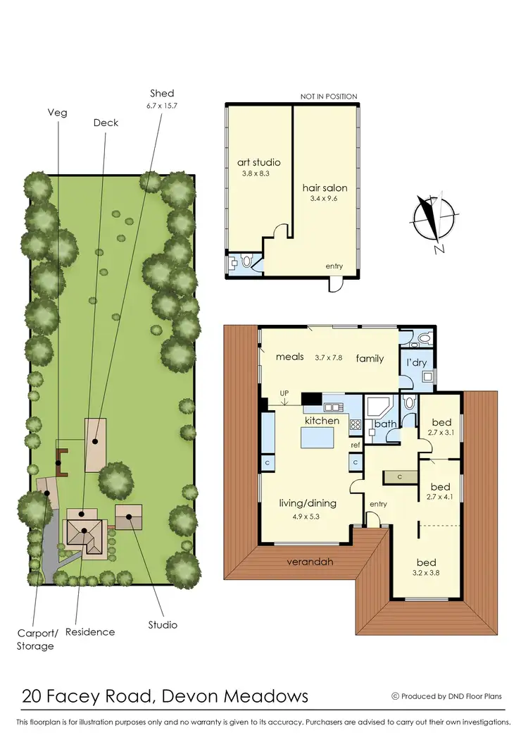 Floorplan of Homely house listing, 20 Facey Road, Devon Meadows VIC 3977