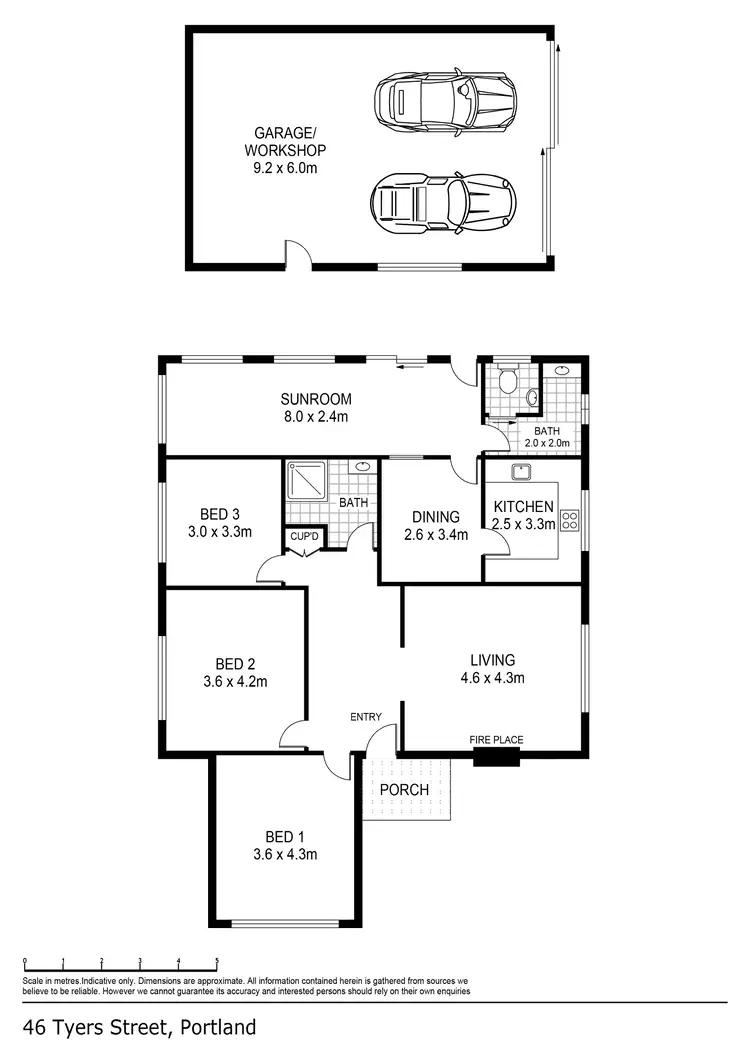 Floorplan of Homely house listing, 46 Tyers Street, Portland VIC 3305
