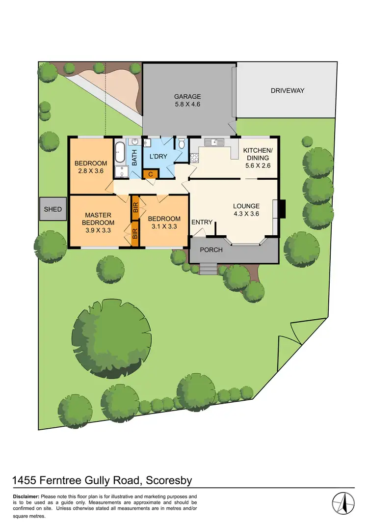 Floorplan of Homely house listing, 1455 Ferntree Gully Road, Scoresby VIC 3179