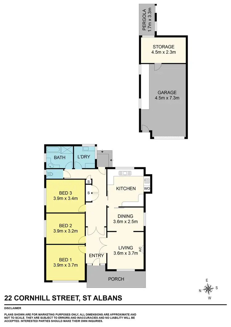 Floorplan of Homely house listing, 22 Cornhill Street, St Albans VIC 3021