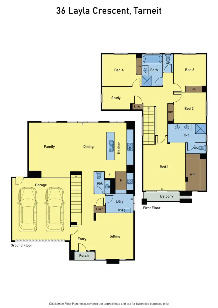 Floorplan of Homely house listing, 36 Layla Cres, Tarneit VIC 3029