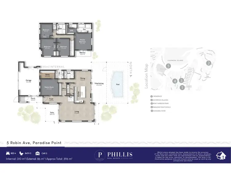 Floorplan of Homely house listing, 5 Robin Avenue, Paradise Point QLD 4216