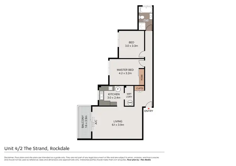 Floorplan of Homely apartment listing, 2/2-4 The Strand, Rockdale NSW 2216
