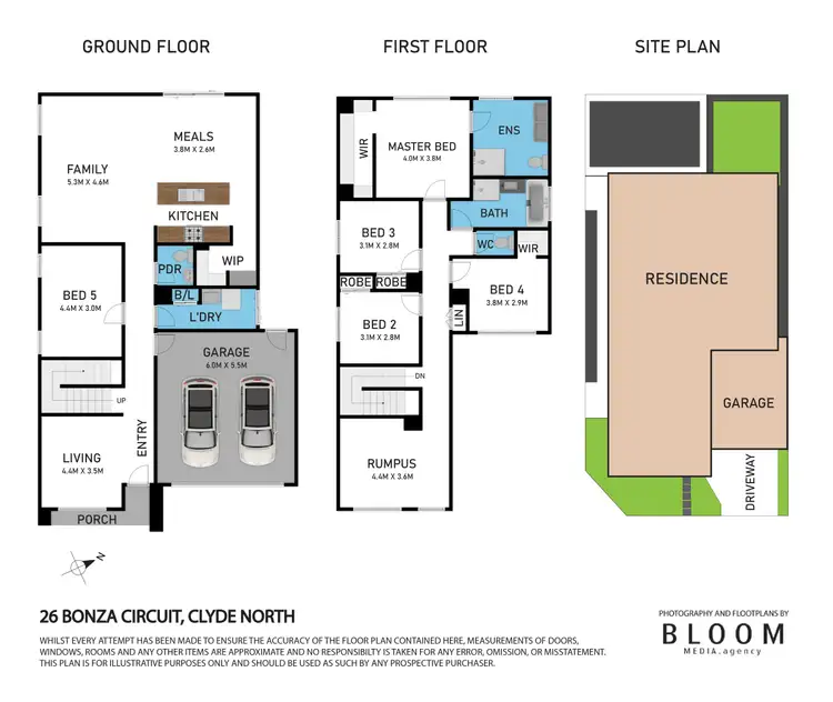 Floorplan of Homely house listing, 26 Bonza Circuit, Clyde North VIC 3978