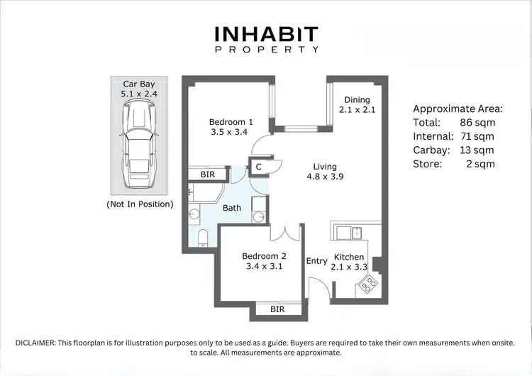 Floorplan of Homely apartment listing, 56/190 Hay Street, East Perth WA 6004