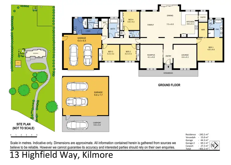 Floorplan of Homely house listing, 13 Highfield Way, Kilmore VIC 3764