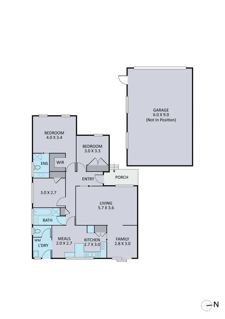 Floorplan of Homely house listing, 44 MILDURA CRESCENT, Endeavour Hills VIC 3802