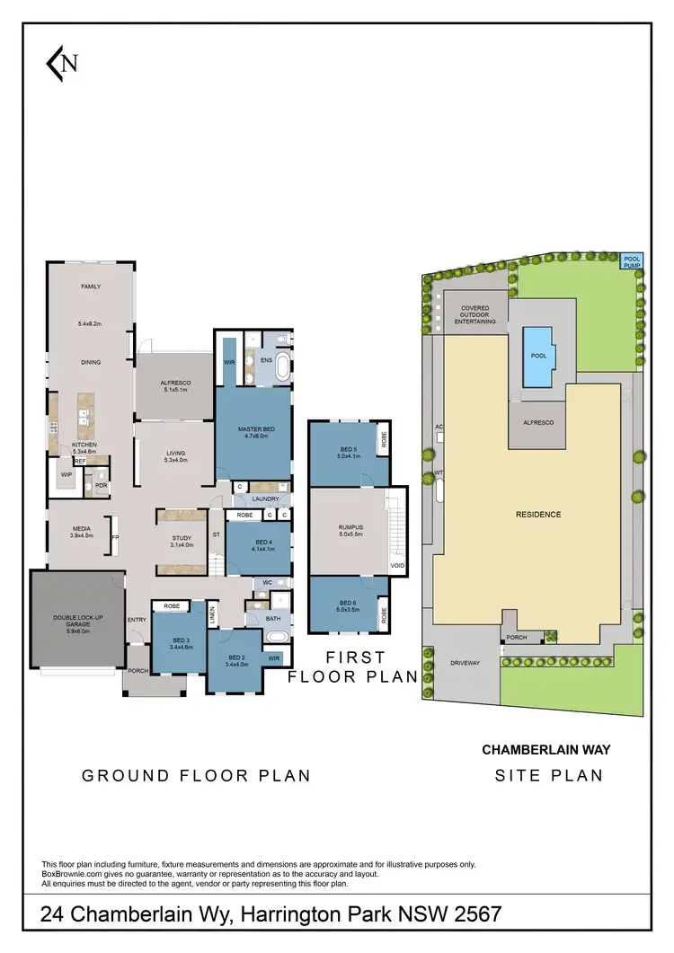 Floorplan of Homely house listing, 24 Chamberlain Way, Harrington Park NSW 2567
