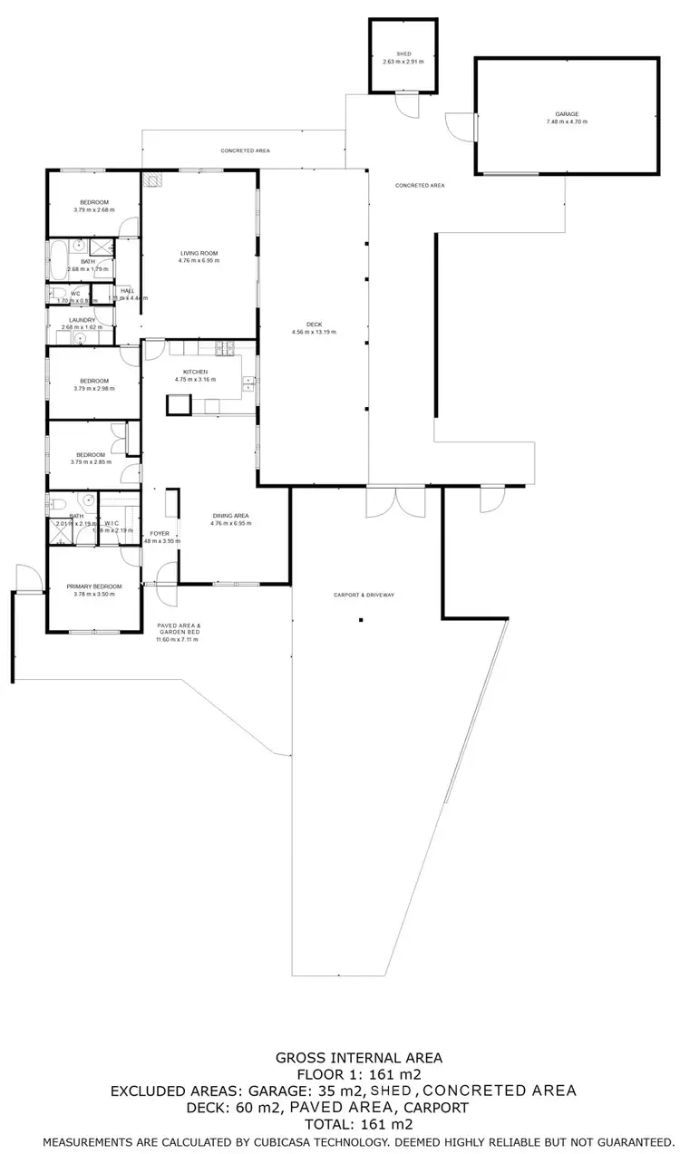 Floorplan of Homely house listing, 15 Borromei Mews, Somerville WA 6430