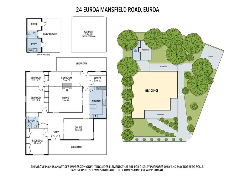 Floorplan of Homely house listing, 24 Mansfield Road, Euroa VIC 3666