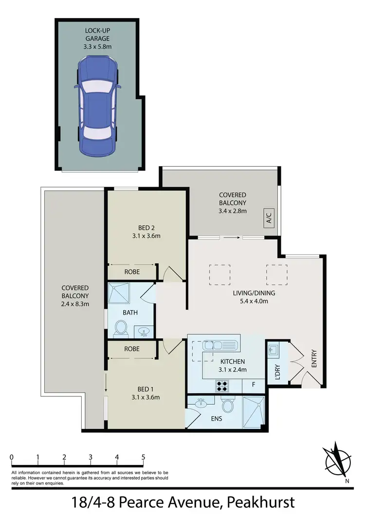 Floorplan of Homely apartment listing, 18/4-8 Pearce Avenue, Peakhurst NSW 2210