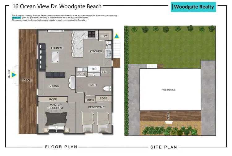Floorplan of Homely house listing, 16 Ocean View Drive, Woodgate QLD 4660