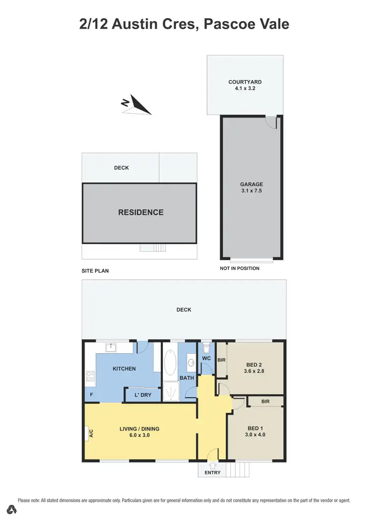 Floorplan of Homely villa listing, 2/12 Austin Crescent, Pascoe Vale VIC 3044