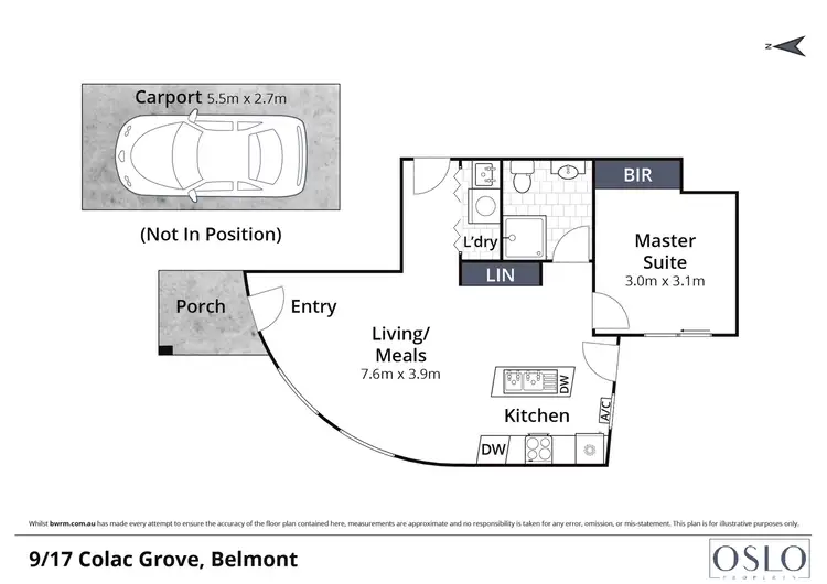 Floorplan of Homely unit listing, 9/17 Colac Grove, Belmont VIC 3216