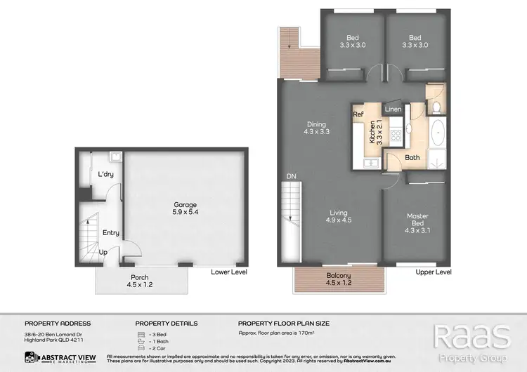 Floorplan of Homely townhouse listing, 38/6-20 Ben Lomond Drive, Highland Park QLD 4211