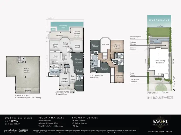 Floorplan of Homely house listing, 3028 The Boulevarde, Benowa QLD 4217