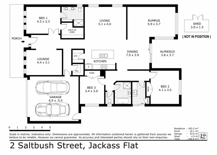 Floorplan of Homely house listing, 2 Saltbush Street, Jackass Flat VIC 3556