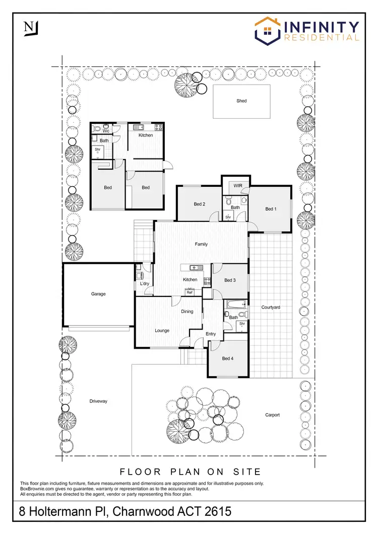Floorplan of Homely house listing, 8 Holtermann Place, Charnwood ACT 2615