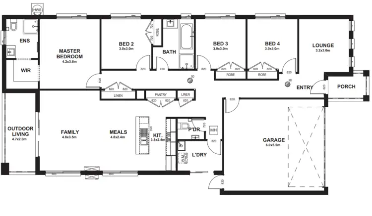 Floorplan of Homely house listing, Address available on request