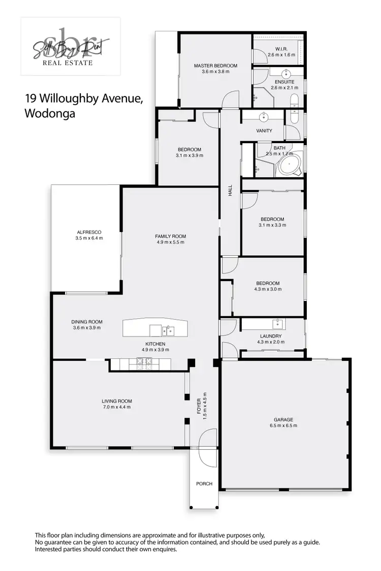 Floorplan of Homely house listing, 19 WILLOUGHBY AVENUE, Wodonga VIC 3690
