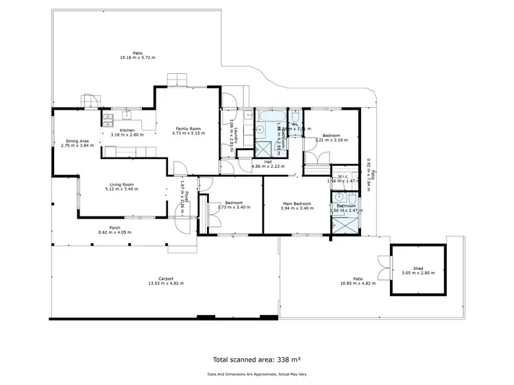 Floorplan of Homely house listing, 335 Beechworth Road, Wodonga VIC 3690