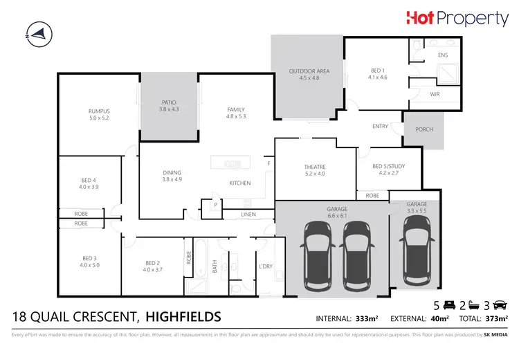 Floorplan of Homely house listing, 18 Quail Crescent, Highfields QLD 4352