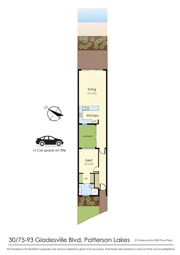 Floorplan of Homely retirement listing, 30/75-93 Gladesville Boulevard, Patterson Lakes VIC 3197