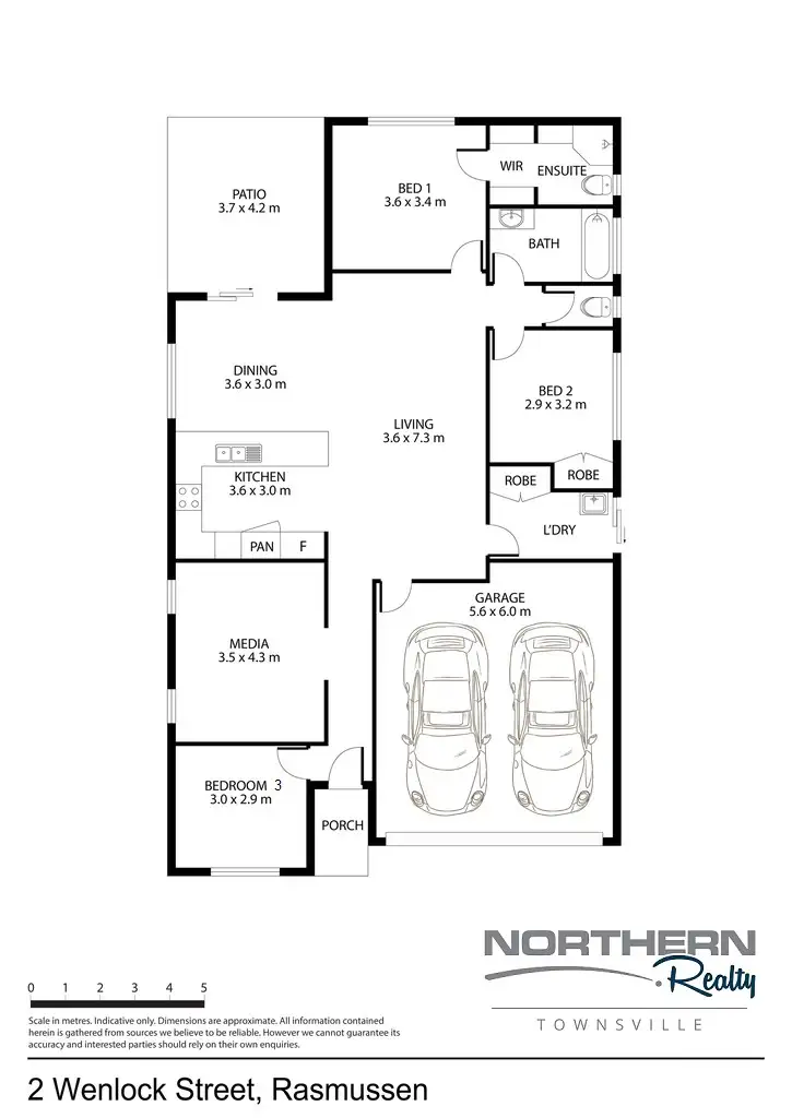 Floorplan of Homely house listing, 2 Wenlock Street, Rasmussen QLD 4815