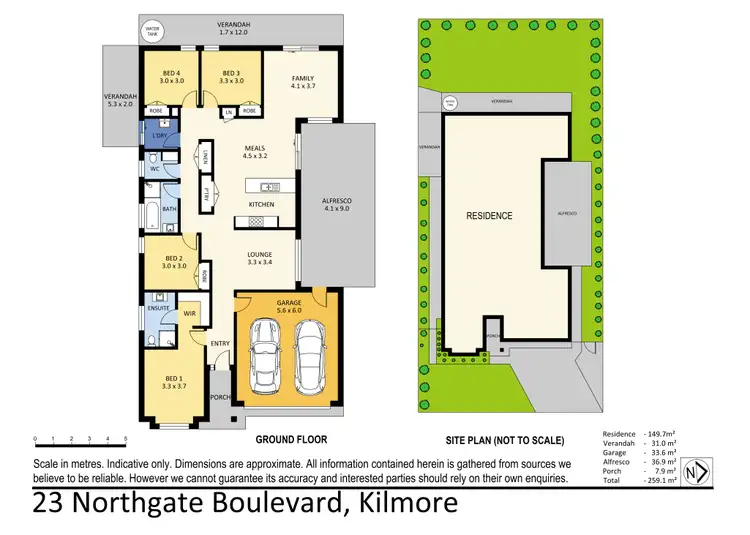 Floorplan of Homely house listing, 23 Northgate Boulevard, Kilmore VIC 3764