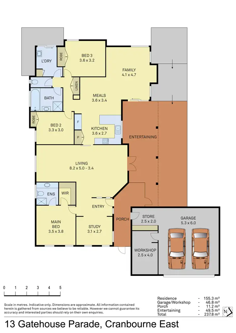 Floorplan of Homely house listing, 13 Gatehouse Parade, Cranbourne East VIC 3977