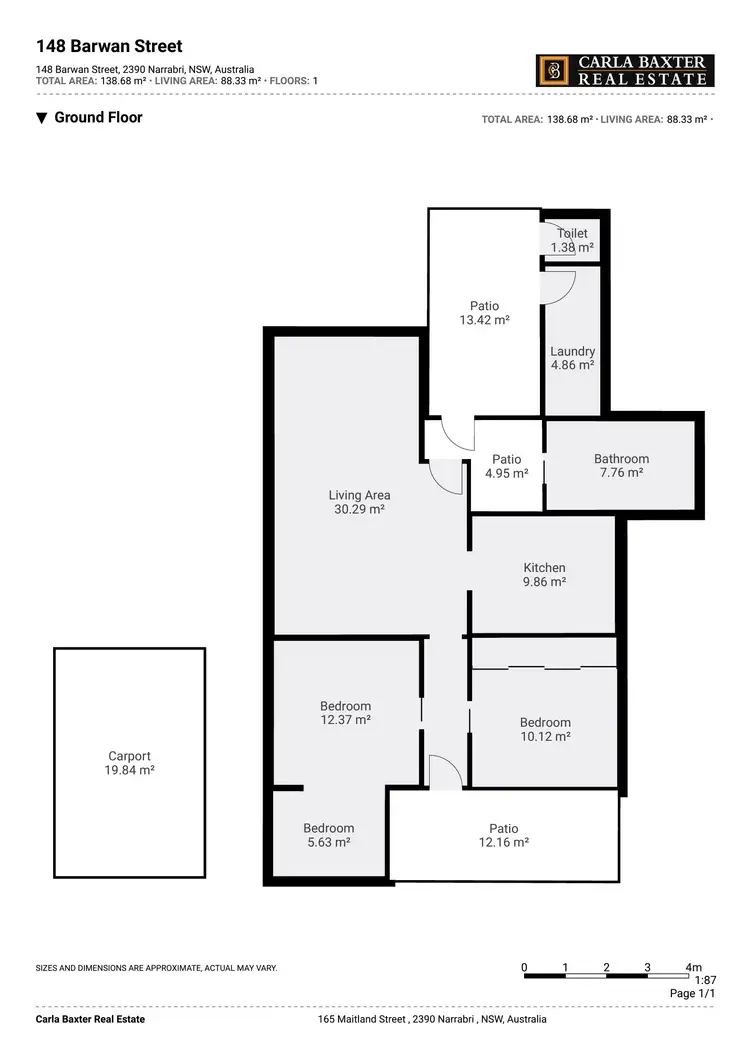 Floorplan of Homely house listing, 148 Barwan Street, Narrabri NSW 2390