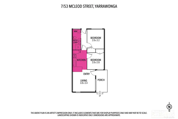 Floorplan of Homely unit listing, 7/53 Mcleod Street, Yarrawonga VIC 3730