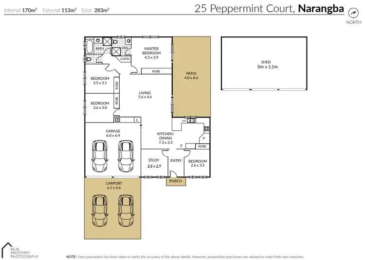 Floorplan of Homely house listing, 25 Peppermint Court, Narangba QLD 4504