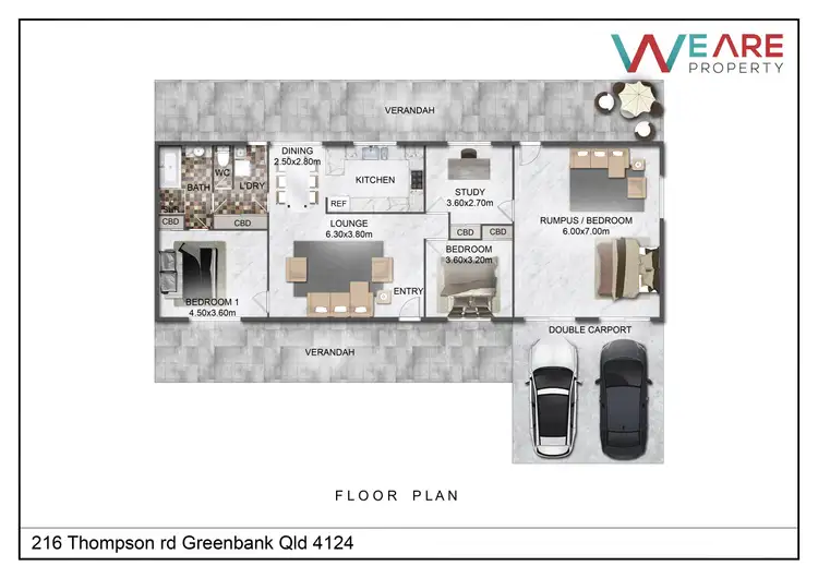 Floorplan of Homely house listing, 216-220 Thompson rd, Greenbank QLD 4124