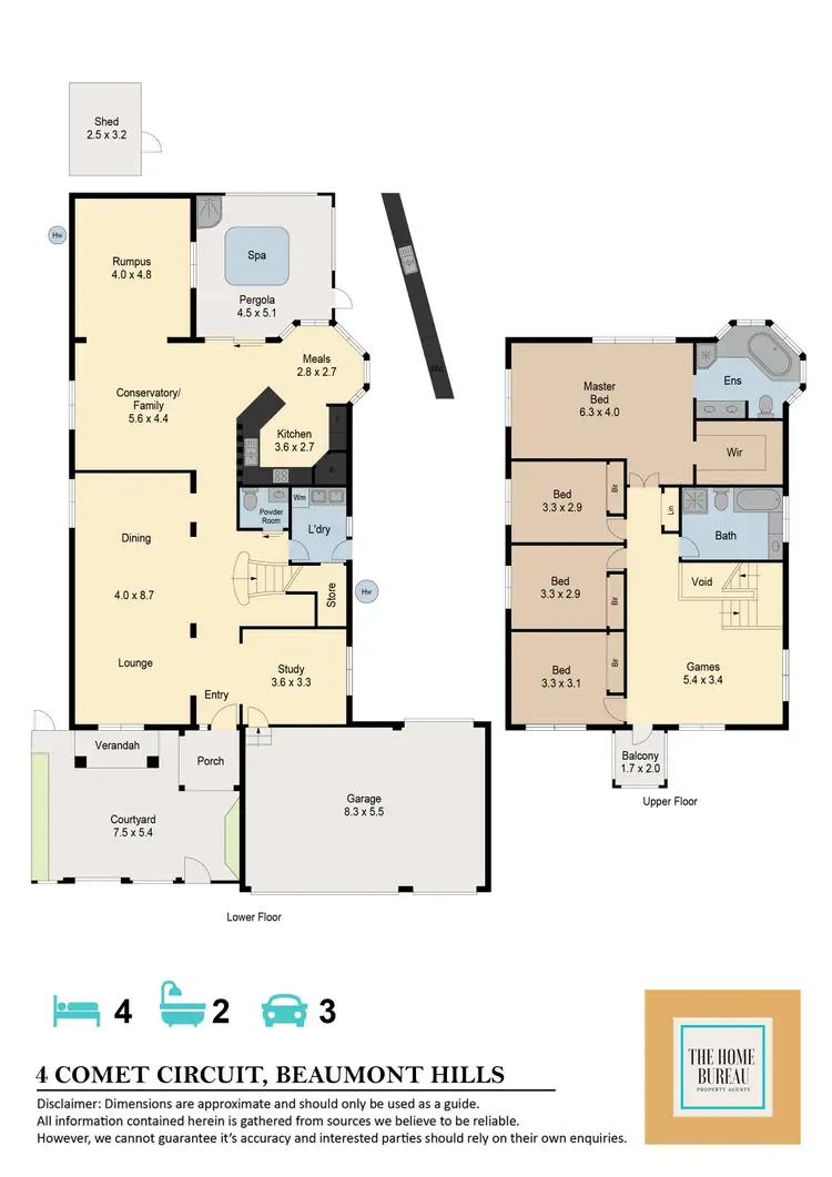 Floorplan of Homely house listing, 4 Comet Circuit, Beaumont Hills NSW 2155