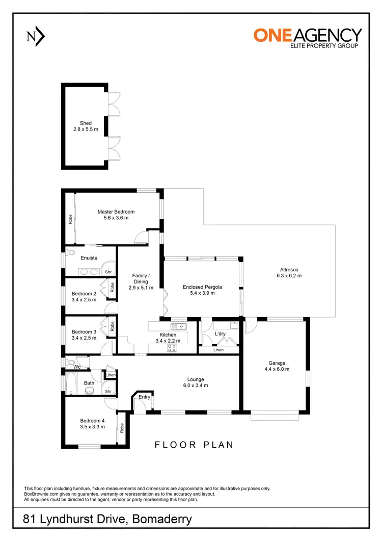 Floorplan of Homely house listing, 81 Lyndhurst Drive, Bomaderry NSW 2541