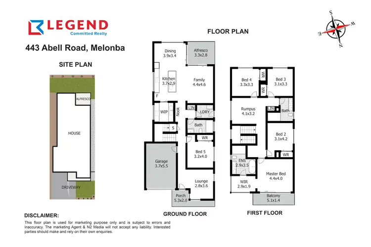 Floorplan of Homely house listing, 443 Abell Road, Marsden Park NSW 2765