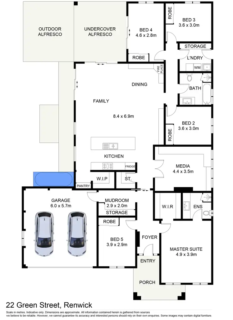Floorplan of Homely house listing, 22 Green Street, Renwick NSW 2575