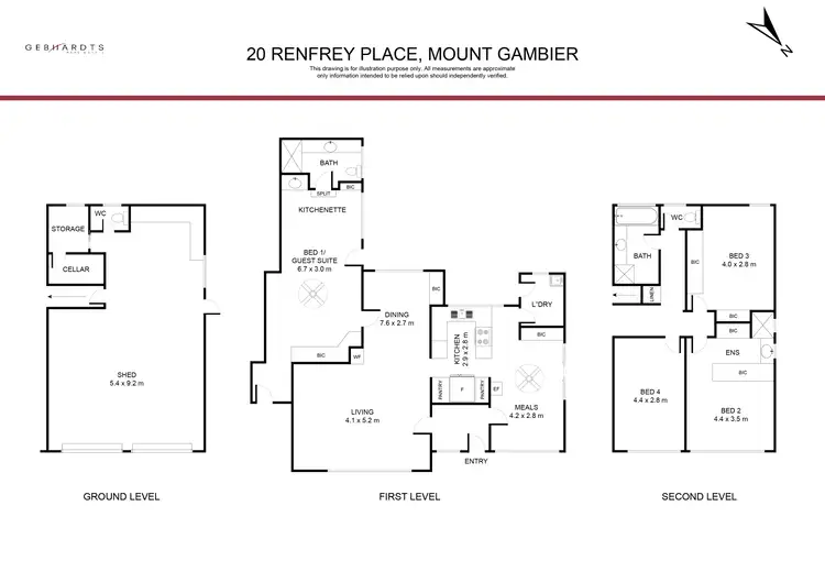 Floorplan of Homely house listing, 20 Renfrey Place, Mount Gambier SA 5290